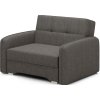 Moderní rozkládací křeslo LAINE tmavě šedé s úložným prostorem