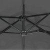 Stabilní zahradní slunečník ARCADIA 300 cm šedý s kloubovým ramenem