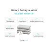 Bílý ručník SOFT 50x90 cm z 100% bavlny s jemnou bordurou