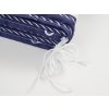 Praktické skládací lehátko SAILURE modro-bílé do kempu i k moři