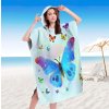 Barevné pončo BUTTERFLY SPARKLE 80x145 cm na pláž