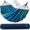 Houpací síť HAMARI pro 2 osoby modrozelená 260x160 cm