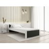 Moderní postel IKAROS 90 x 200 cm antracit/bílá pro elegantní ložnici