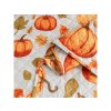 Hřejivý přehoz na postel AUTUMN PUMPKINS s dýňovým vzorem