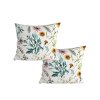 Sada 2 ks bavlněných povlaků MEADOW CHARM 45x45 cm, barevný květinový vzor