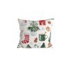 Dekorační bavlněné povlaky na polštář MAGIC CHRISTMAS – 2 ks, 45x45 cm, vánoční symboly