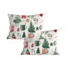 Bavlněné povlaky na polštář MAGIC CHRISTMAS – 50x70 cm, 2 ks, zimní a vánoční motiv
