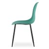 OSAKA zelené židle – 2 ks s pohodlným čalouněním a černou konstrukcí