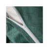 Hebké povlečení ZEFELLE flanel tmavě zelené s elegantním vzorem
