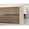Stylová postel IKAROS DOUBLE 160 x 200 cm bílá/dub sonoma pro dvě osoby