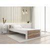 Postel IKAROS DOUBLE 90 x 200 cm bílá/dub sonoma do moderní ložnice