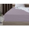 Světle fialové jersey prostěradlo 140x200 cm na jednolůžko