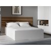 Moderní postel BELLA 140 x 200 cm bílá s elegantním designem