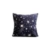 Mikroplyšový povlak STARLIGHT 45x45 tmavě modrý s hvězdami