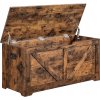 Úložný box TAYLOR 100x40 cm rustikálně hnědý s víkem