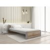 Moderní postel IKAROS 90 x 200 cm šedá/dub sonoma do minimalistické ložnice