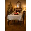 Bílý ubrus WINTER TABLE 220x140 cm – vánoční dekorace na stůl