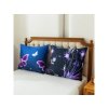 Hřejivé povlečení mikroplyš VIOLET BUTTERFLY tmavě modré s elegantním vzorem