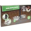 Nerezové psí misky DUOFEED s praktickým nastavitelným stojanem