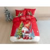 3D mikroflanelové povlečení GNOME DREAMS červené + povlak na polštářek 40x50 cm zdarma