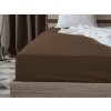 Jersey prostěradlo s lycrou tmavě hnědé 90 × 200 cm – elegantní a praktické