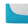 Elastické jersey prostěradlo s lycrou tyrkysové 90 x 200 cm do ložnice