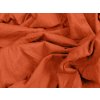 Hebké jersey prostěradlo s lycrou tmavě oranžové 90 x 200 cm pro pohodlný spánek