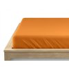Napínací prostěradlo jersey 180x200 oranžové s lycrou
