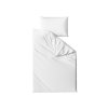 Bílé bavlněné povlečení STANDO s jednoduchým a čistým stylem