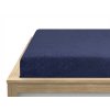 Námořnicky modré froté prostěradlo EXCLUSIVE 90x200 cm – komfort pro každou noc