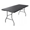 Skládací cateringový stůl CATERON 70x180 cm hnědý