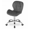 AKCE Šedé kancelářské křeslo AVOLA VELVET II. jakost