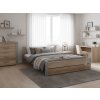 Postel IKAROS DOUBLE 160 x 200 cm, dub sonoma/šedá