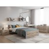 Postel IKAROS DOUBLE 90 x 200 cm, dub sonoma/šedá