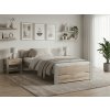 Postel IKAROS DOUBLE 90 x 200 cm, dub sonoma/šedá