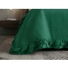 Moderní Přehoz na postel MONTEGO, zelený s dekorativním lemem