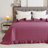 Přehoz na postel MONTEGO, tmavě růžový jako elegantní doplněk ložnice