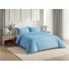 Bavlněné povlečení CALMORA světle modré pro moderní ložnici