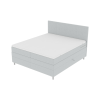 Stylová světle šedá čalouněná postel boxspring CARINA 160x200 cm pro moderní interiér