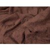 Napínací froté prostěradlo BASIC tmavě hnědé 90x200 cm s gumou