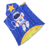 Dětské pončo GALAXIO modré s motivem astronauta a kapucí