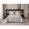 Přehoz na postel FLORAMA bílý s jemným botanickým vzorem