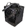 Luxusní lucerna LOFTY GLAM 20 cm černá s glamour vzhledem
