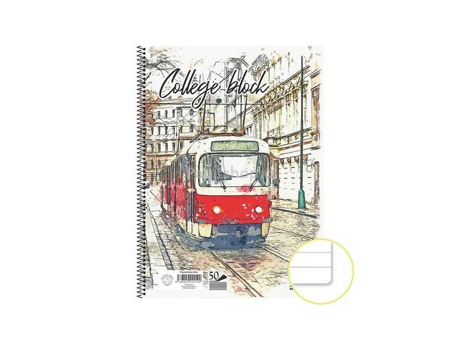 College blok A4,50 listů linka
