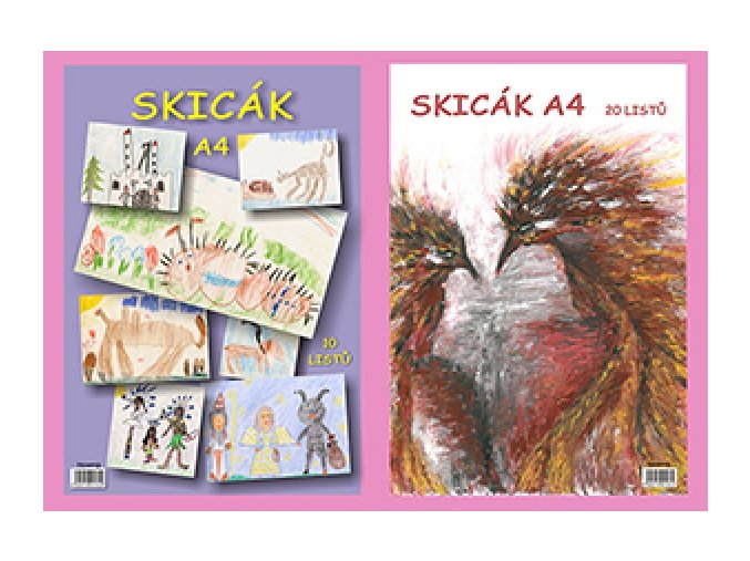 Skicák A4, 20 listů