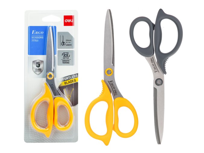 Nůžky 210mm DELI E77758 mix