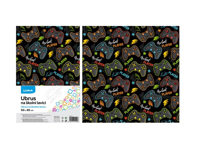 Ubrus na školní lavici GAMES LUMA