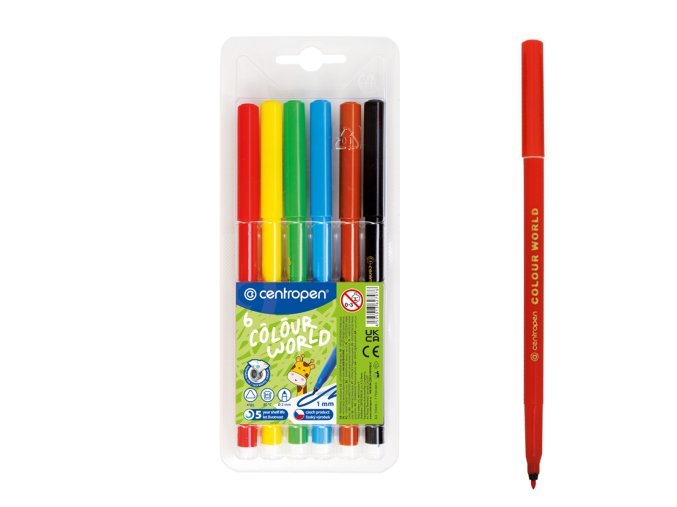 Fixy CENTROPEN 6 barev trojhranné