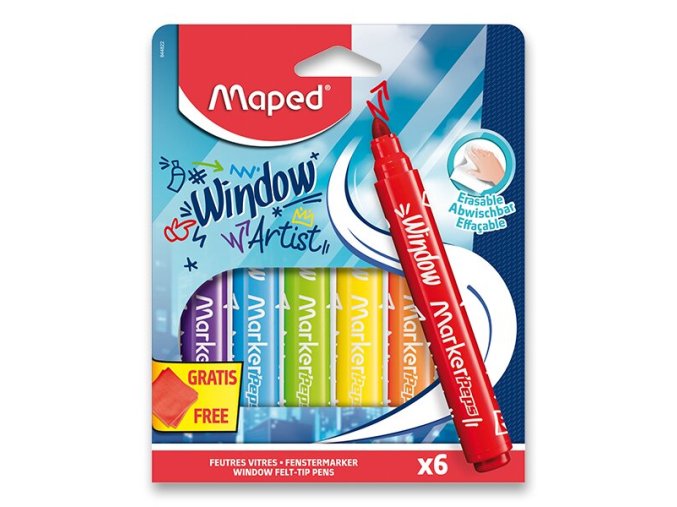 Dětské fixy Maped Window na sklo