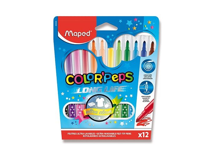 fixy Maped Color'Peps Long Life 12 barev